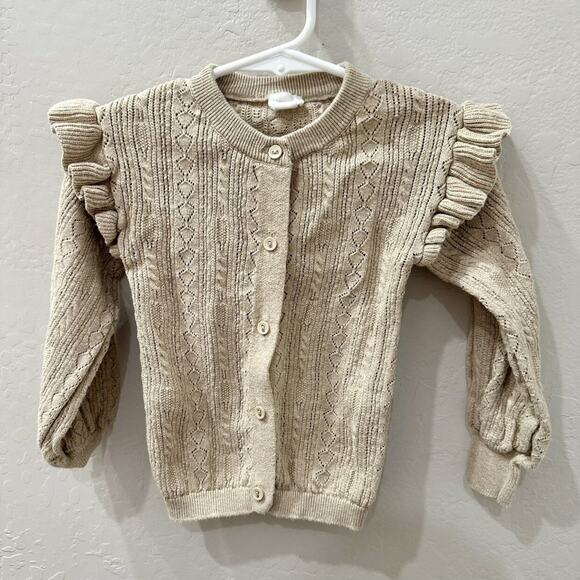 Jamie Kay Mouse Marle Ruffle Cardigan Sweater - Picture 1 of 9